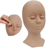 Mannequin head with replaceable eye