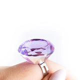 Purple Crystal Adhesive Ring Holder